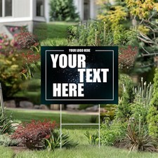 Custom 18x24 Yard Signs - Personalized Blank Corrugated Lawn Sign Large Size picture