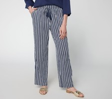 Belle by Kim Gravel Regular Packabelle Slay the Vacay Straight Pants Nautical St picture