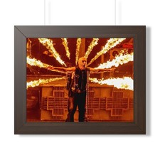Rammstein 'Flames' Framed Pictures/Posters - German Metal Music, Live, Concerts picture