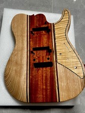 AAAAA Handcrafted  9-Piece Guitar Body Ash & Mahogany Satin Natural Wood Grain picture