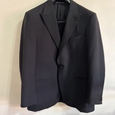 Canali Italy Black tuxedo 54R 44x32, Pants 36x29 Z8/10 picture