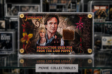 RARE Jumanji Screen Used Lion Puppet Fur Fragment Display + COA Robin Williams picture