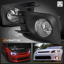 Fits 2011-2013 Scion tC Clear Driving Bumper Fog Lights Lamps+Switch+Wiring picture