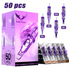 50PCS Disposable Tattoo Cartridge Needles Mixed Sizes RL, RS, RM, M1 picture