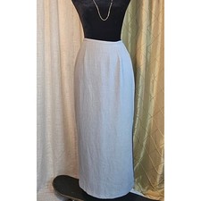 True Vintage Heather Grey High Waist Maxi Pencil Skirt by Hillard & Hanson picture
