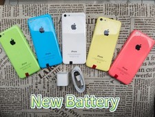 Apple iPhone 5C UNlocked 8/16/32GB BLUE/GREEN/PINK/WHITE/ YELLOW - New Battery picture
