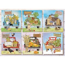 Cobble Hill Farmer Market Trucks Jigsaw Puzzle picture
