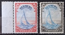 Bermuda 1938-52 KGVI 2d Both Colors  Mint  sg112 & 112a picture