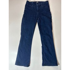 Paige Claudine Jeans Womens 28 Blue Excellent High Rise Ankle Flare Indigo Denim picture