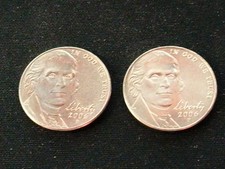 2006 P & D Set  BU / Unc Jefferson Nickels Return to Monticello From Mint Rolls picture