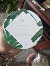 BRAND NWT Pier 1 DISCONTINUED SOLD OUT Jungle Palm Scented CANDLE 6.8 OZ/192 GR picture
