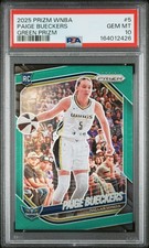 2025 PANINI PRIZM WNBA 5 PAIGE BUECKERS GREEN PRIZM PSA 10 picture