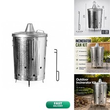 Gardenised 20-Gallon Galvanized Steel Incinerator Can Lid, Ventilation Holes picture