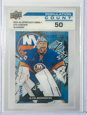 Upper Deck 2025-26 Series 1 Population Count Ilya Sorokin #PC-2 50/50 picture