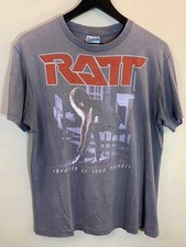 Vintage 1985 RATT Invasion Of Your Privacy Tour Shirt Charcoal Color S-5XL picture