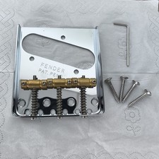 Wilkinson Telecaster Tele Ashtray Bridge WTB – Compensated Brass Saddles picture