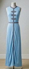 Super Rare 1960s Lilly Pulitzer”The Lilly” Maxi Dress w Chevron Embroidery picture