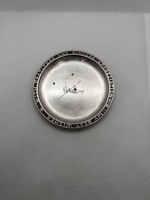 RARE Georg Jensen Sterling Silver Victor Borge Commemorative Plate/Coaster picture