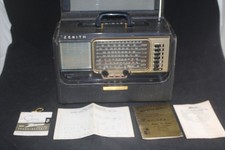 1958 Zenith Trans-Oceanic Tube Radio Wave Magnet A600 Chassis 6A4 MANUAL IPB picture