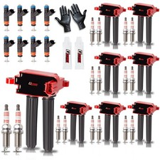 Upgraded 8x Ignition Coil Pack & 16x Iridium Spark Plug & Fuel Injector | for... picture
