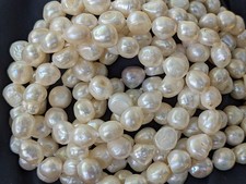Genuine Baroque Pearl Necklace White Opera 80