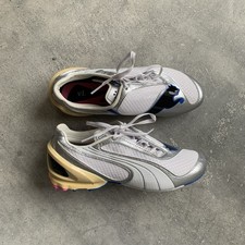 PUMA V-S1 METALLIC SILVER SNEAKERS CASUAL SHOES SIZE US 7 UK 4.5 EU 37.5 picture