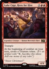 MTG Luke Cage, Hero for Hire [Marvel Super Heroes Commander] Near Mint Magic picture