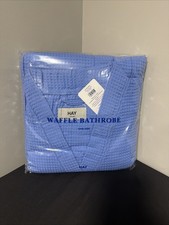 HAY Danish Design Waffle Bathrobe Sky Blue One Size Unisex Spa Robe NWT picture