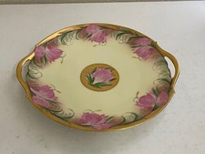 Antique T & V Limoges Pickard China Painted Porcelain Cookie Tray Plate w Floral picture