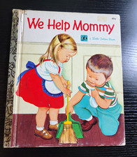 Vintage 1974 We Help Mommy Little Golden Book Hardcover Jean Cushman picture