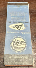 Vilter Refrigeration Co Matchbook Milwaukee Wisconsin picture