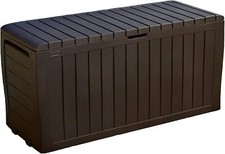 Keter Marvel Plus 71 Gallon Resin Outdoor Storage Box for Patio Furniture, Brown picture