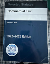West Academic Selected Statutes: Commercial Law 2022-2023 PB Walt eBook picture