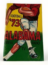1973 University of Alabama Crimson Tide Football Press Guide vtg Ole Miss picture