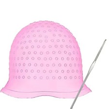 2Pcs Reusable Silicone Hair Dye Cap Coloring Highlighting Cap Home Salon Kit picture