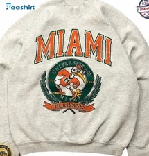 Rare 90s Miami Hurricanes Football University Of Miami Sweatshirt RM2350 picture