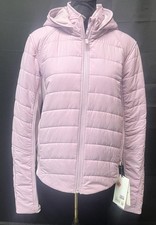 Lululemon Push Your Pace Jacket Womens 12 Pink Hooded Insulated Zip Running NWT picture