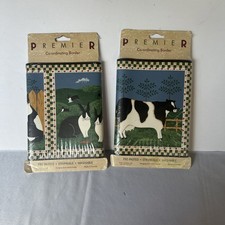 Vintage Premier Wallpaper Border  2 Farmhouse Cow Rabbit Factory Sealed 30 Ft picture