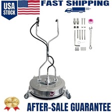 ✴️24'' Pressure Washer Surface Cleaner 4900PSI Steel Dual Handle Surface Cleaner picture