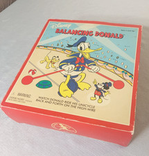 Disney Balancing Donald Duck Unicycle, Vintage Schylling Toy Original Box (New) picture