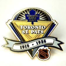 Toronto St. Pats 1919-1926 Lapel Pin NHL Hockey TML Maple Leafs Peter David RARE picture