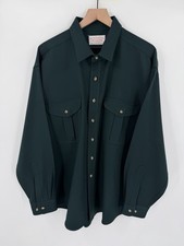 Vintage Filson Jac-Shirt Jacket Mens XXL Green Wool Button Up Workwear 90s picture