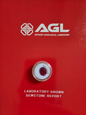 AGL Lab-Created Red Ruby Oval Cut 6.226ct 12.0x10.0mm Certified picture