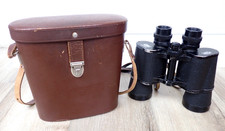 VINTAGE CARL ZEISS JENA MULTI COATED JENOPTEM 7 X 50 BINOCULARS W/ LEATHER CASE picture