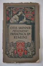 Antique Otis Skinner Presenting The Tragedy of Francesca Da Rimini book 1901 picture