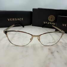 Versace Eyeglasses Women 53-16-140 Gold  New Metal picture