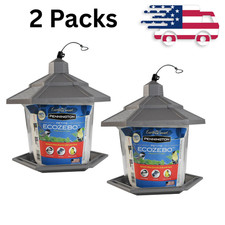 2 Pennington Earth Smart, Gray Plastic, Hopper Wild Bird Feeder, 2.5 lb Capacity picture