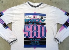 Vtg 90's Polaris Indy XLT 580 Racing jersey Men's Sz L Snowmobiles picture