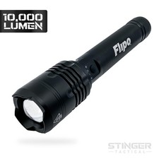 Stinger Tactical 10,000 Lumen Rechargeable Flashlight, Power Bank, USB - Flipo picture