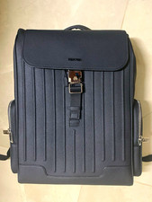 RIMOWA Black Men's Backpack Buckle Flap Zip Closure, Top Handle, Pockets picture